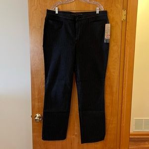 Lauren Jeans Co Ralph Lauren Black Pin-Striped Pants Jeans Regent Street Vintage